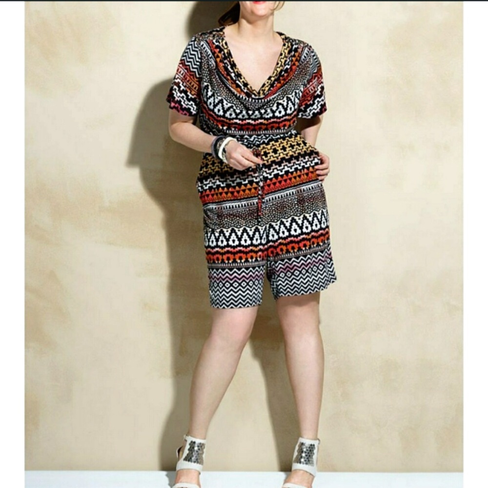 + Southwest Print Chain Detail Romper! NEW!
